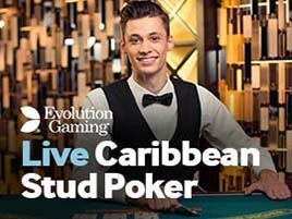 Caribbean Stud Poker, póquer en vivo del catálogo de Betway