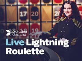 Lightning Roulette, ruleta en vivo del catálogo de Betway